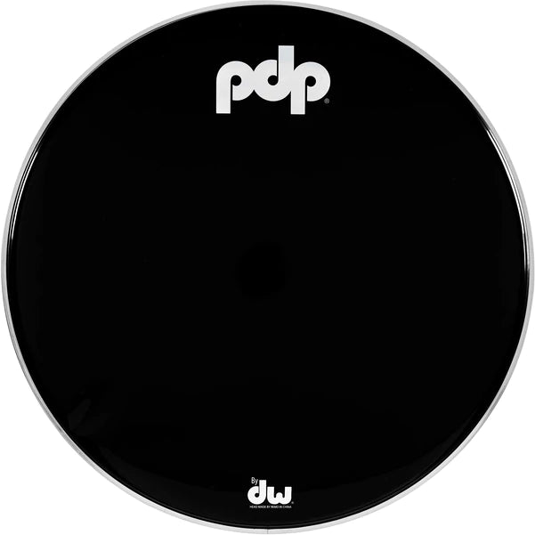 PDP PDACDH22BSKR Tête à logo résonant noir Smooth Kick 22"