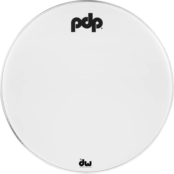 PDP PDACDH24WCKR 24" White Coated Kick Resonant Logo Head