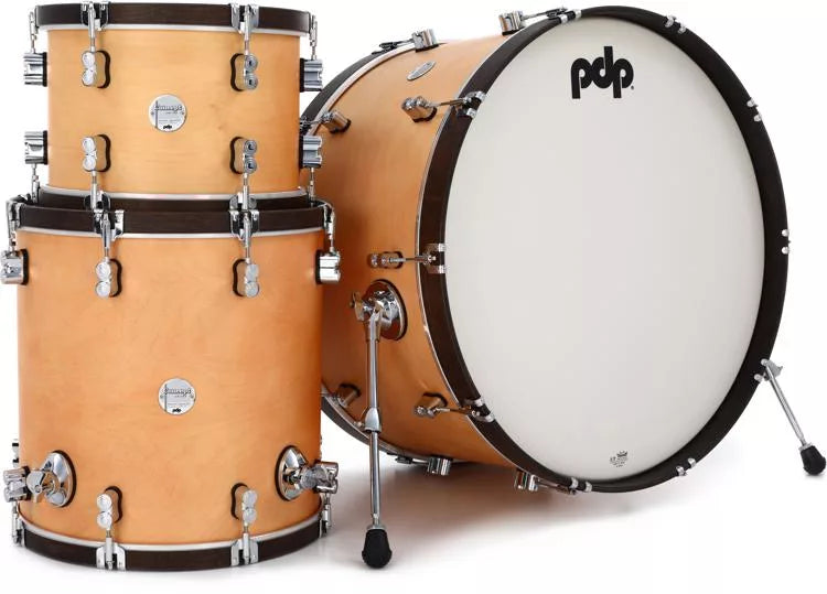 PDP PDCC2613NW Concept Maple Classic 3-Piece 26" Bass Drum Shell Pack (Natural Stain)