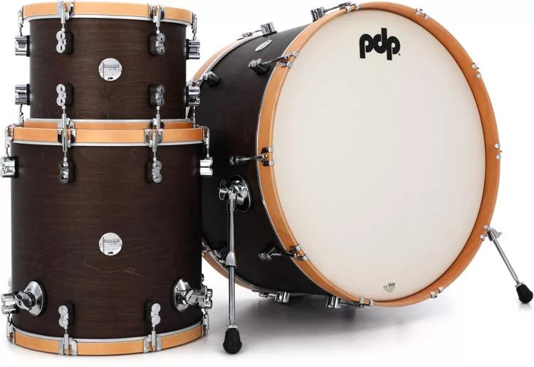 PDP PDCC2613WN Concept Maple Classic 3-Piece 26" Bass Drum Shell Pack (Walnut Stain)