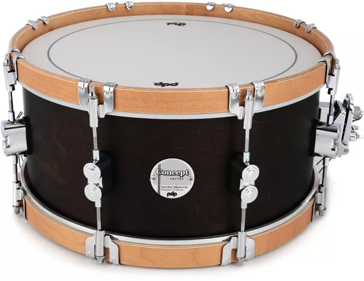 PDP PDCC6514SSWN Concept Maple Classic Snare Drum (Walnut Stain) - 6.5" x 14"