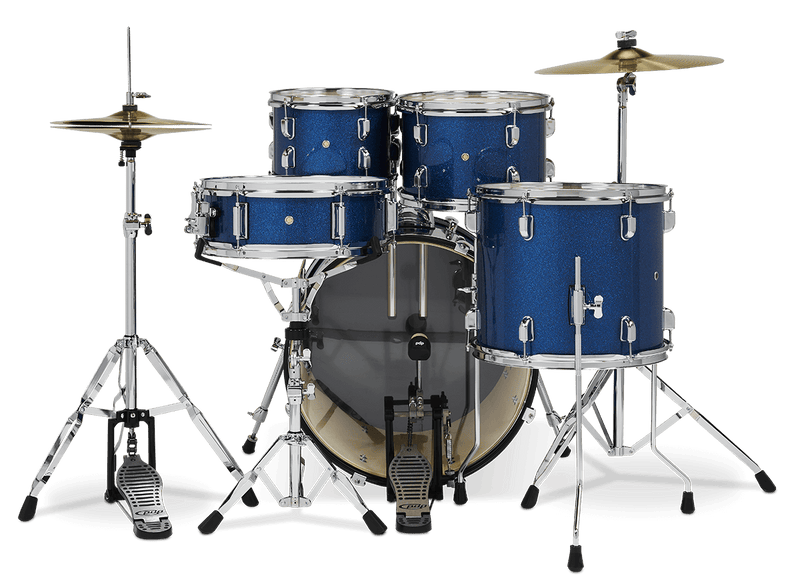 PDP PDCE2015KTRB Center Stage Series 5-Piece Complete Drum Set (Royal Blue Sparkle)