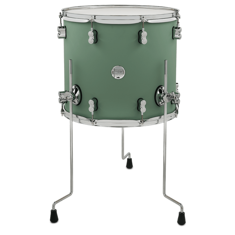 PDP PDCM1416TTSF Concept Maple Finish Ply Floor Tom (Satin Seafoam) - 14" x 16"