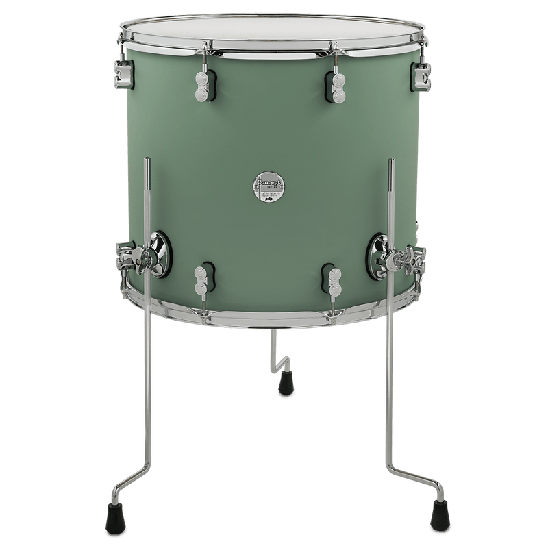 PDP PDCM1618TTSF Concept Maple Finish Ply Floor Tom (Satin Seafoam) - 16" x 18"