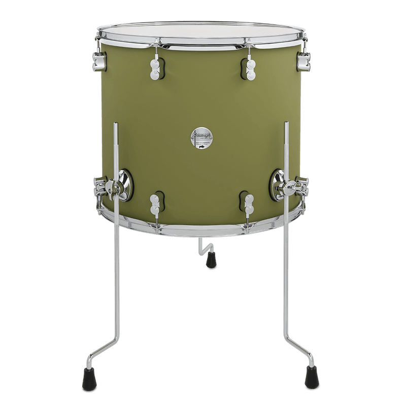 PDP PDCM1618TTSO Concept Maple Finish Ply Floor Tom (Satin Olive) - 16" x 18"