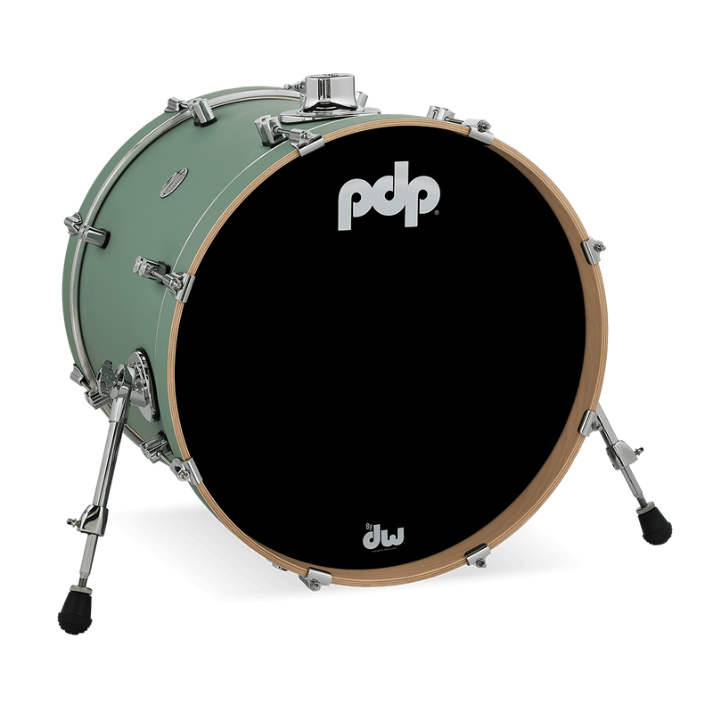 PDP PDCM1620KKSF Concept Maple Finish Ply Bass Drum (Satin Seafoam) - 16" x 20"