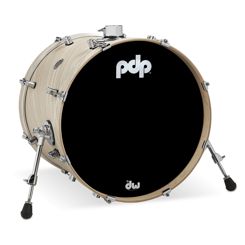 PDP PDCM1620KKTI Concept Maple Finish Ply Bass Drum (Twisted Ivory) - 16" x 20"