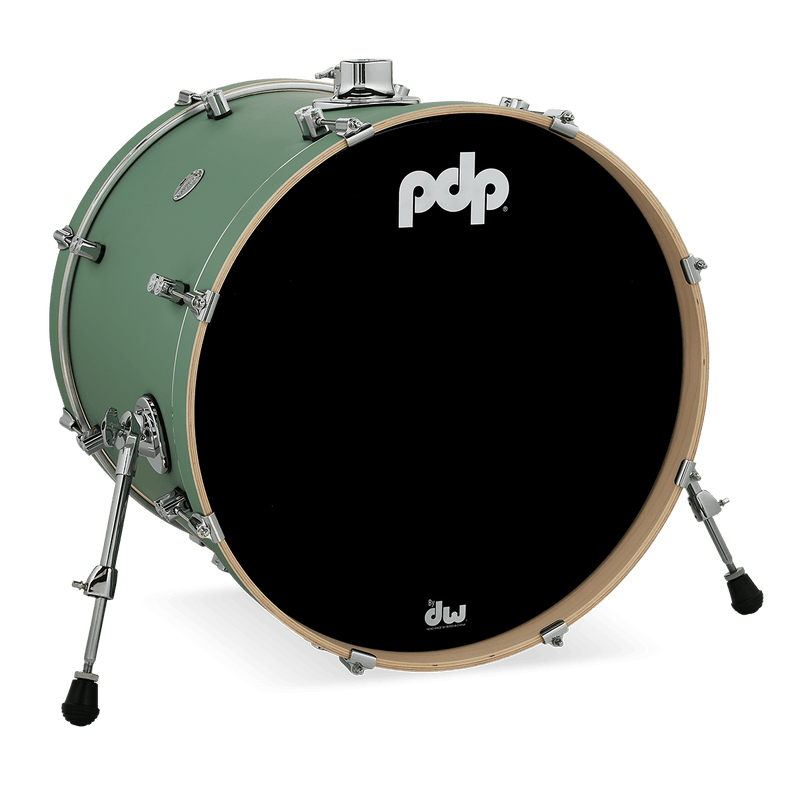 PDP PDCM1822KKSF Concept Maple Finish Ply Bass Drum (Satin Seafoam) - 18" x 22"