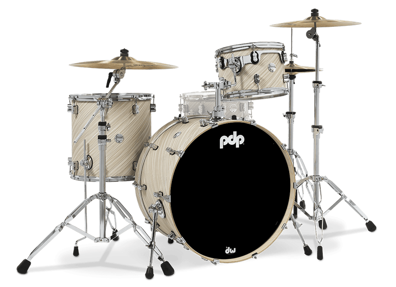 PDP PDCM24RKTI Concept Maple 3 pièces Rock Shell Pack Finition Ply - Ivoire torsadé
