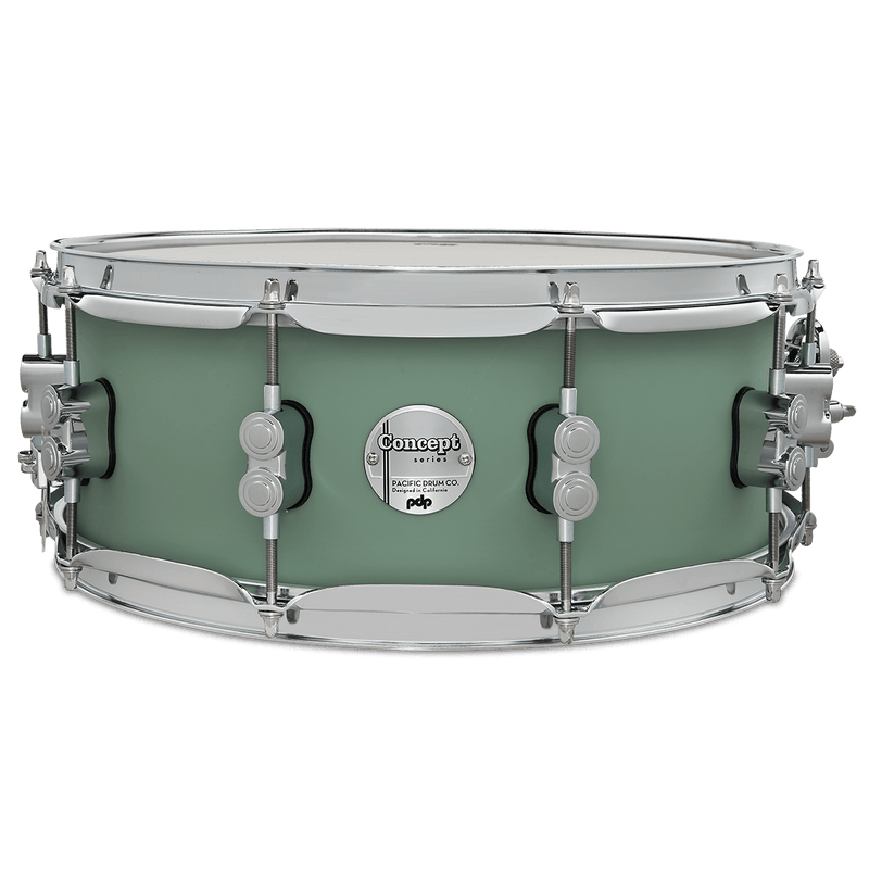 PDP PDCM5514SSSF Concept Maple Finish Ply Snare Drum (Satin Seafoam) - 5.5" x 14"