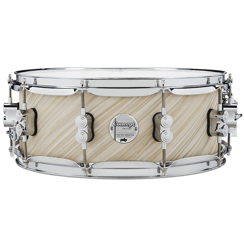 PDP PDCM5514SSTI Concept Maple Finish Ply Snare Drum (Twisted Ivory) - 5.5" x 14"