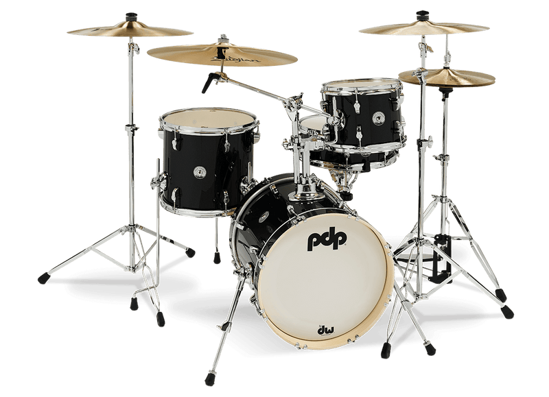 PDP PDNY1604BO New Yorker 4-Piece Shell Pack (Black Onyx Sparkle)