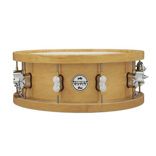 PDP PDSN5514NAWH Concept Wood Hoop Snare Drum (Natural Lacquer) - 5.5" x 14"