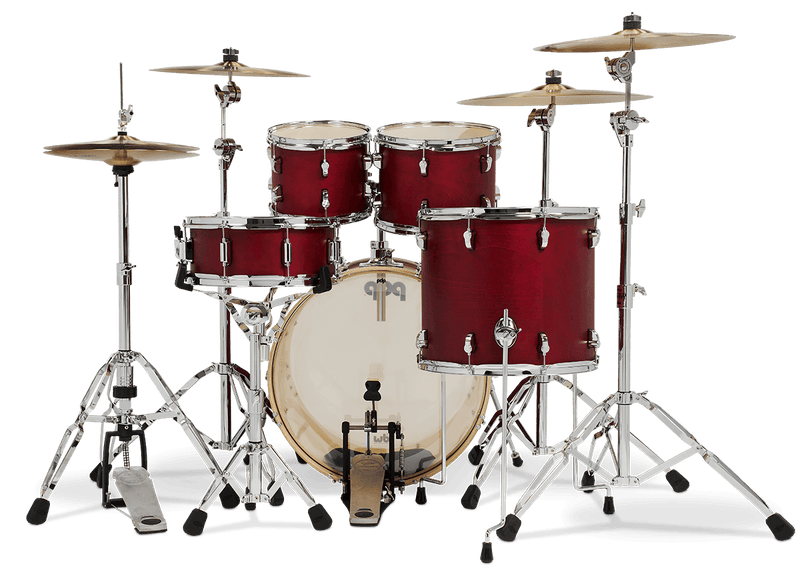 PDP PDST2215RD Spectrum Series 5-Piece Shell Pack with 22" Bass Drum - Cherry Stain