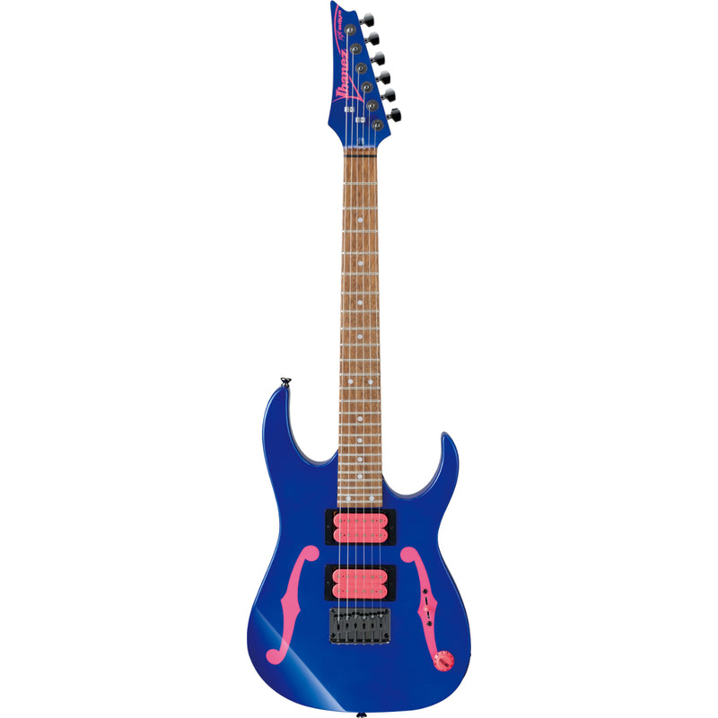 Ibanez PGMM11JB Paul Gilbert Signature - Short Scale 6 String Electric Guitar (22.2" scale) - Jewel Blue