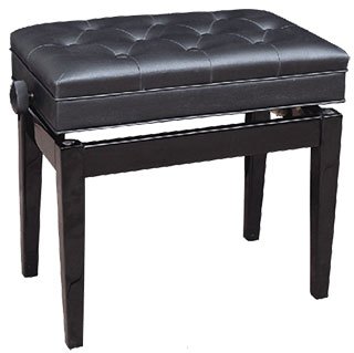 Profile PPB-301C Piano Bench w/ Compartment - Black