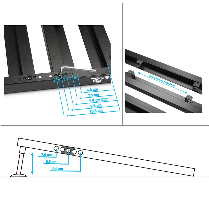 Palmer PAL-PPEDALBAY40 Lightweight Variable Pedalboard with Protective Softcase - 45 cm