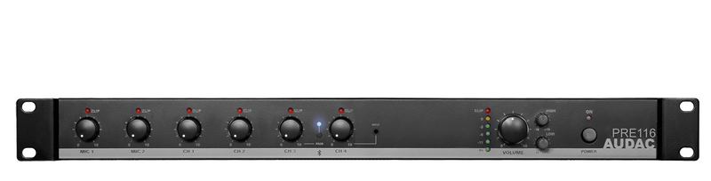 Audac PRE116 6 Channel Stereo Preamplifier