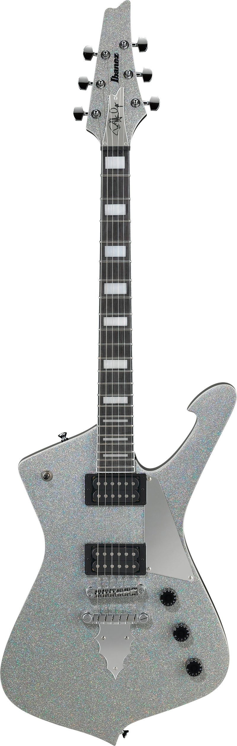 Ibanez PS60SSL Paul Stanley Signature - Guitare électrique avec Humbuckers Infinity - Argent