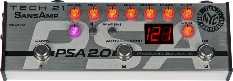 Tech 21 PSA 2.0 Programmable Pre-amp Pedal - Red One Music