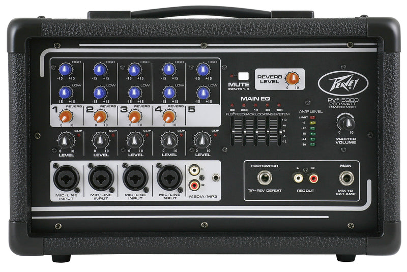 Peavey PV 5300 4-channel 200w Powered Mixer - Red One Music