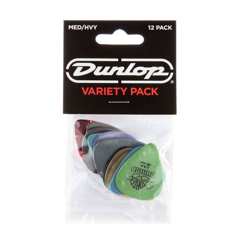 Dunlop PVP102 Pack varié de médiators pour guitare - paquet de 12