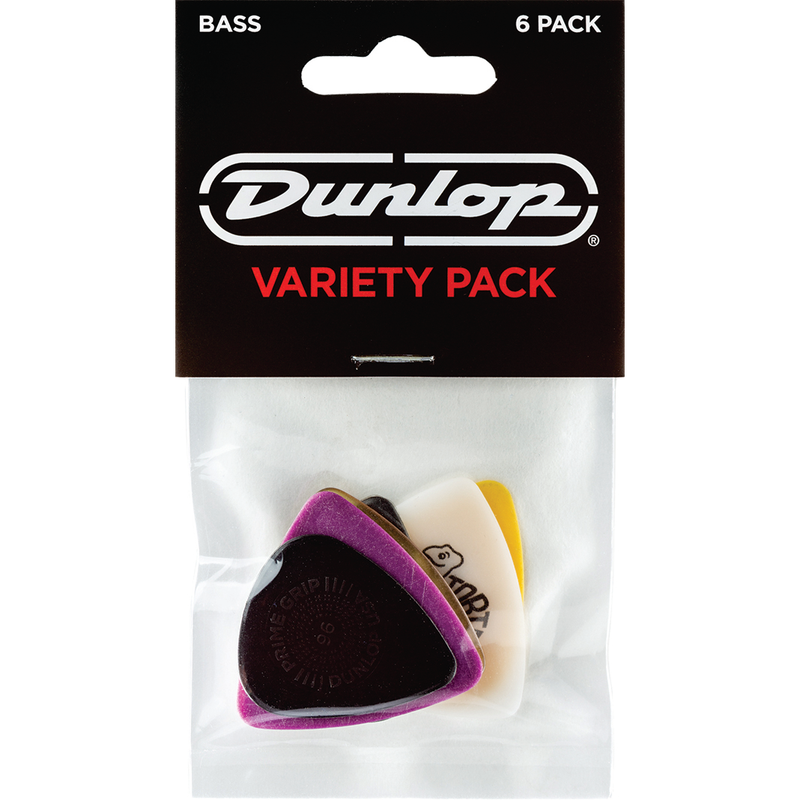 Dunlop PVP117 Pack varié de médiators pour basse - paquet de 6
