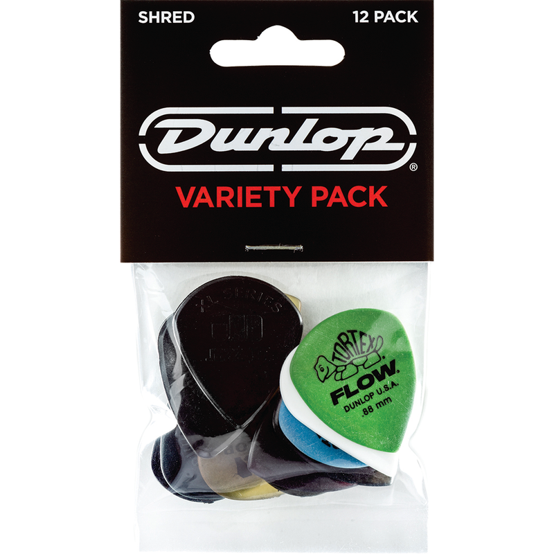 Dunlop PVP118 Shred Pick Variety Pack - 12 pack