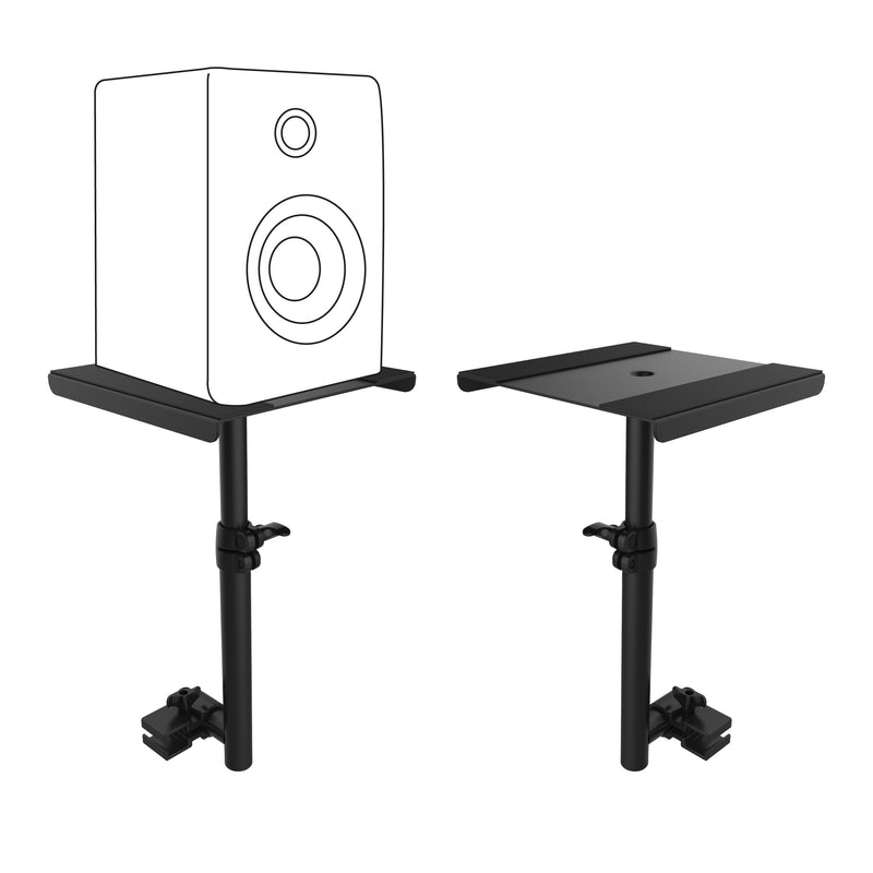 ProX XF-MSTAND Universal Studio Monitor Speaker Tray and Lighting Stand for DJ Facade