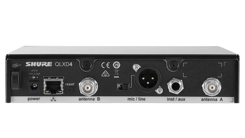 Shure QLXD4-V50 Digital Wireless Receiver (V50: 174 to 216 MHz)