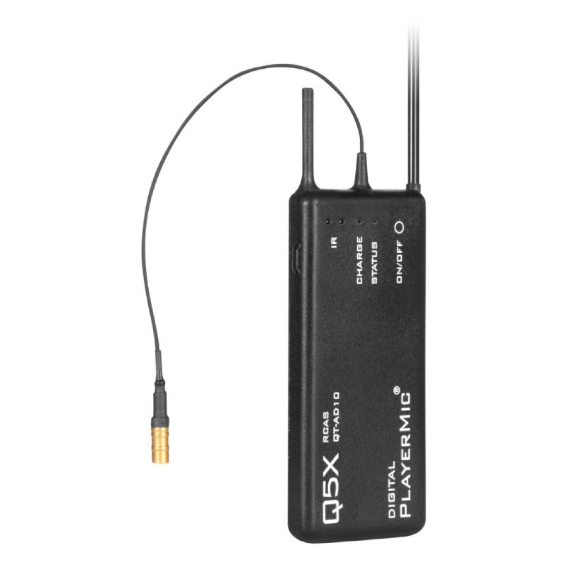 Shure QTAD10P-G57 Q5X PlayerMic Transmitter with 1-Pin LEMO Connector