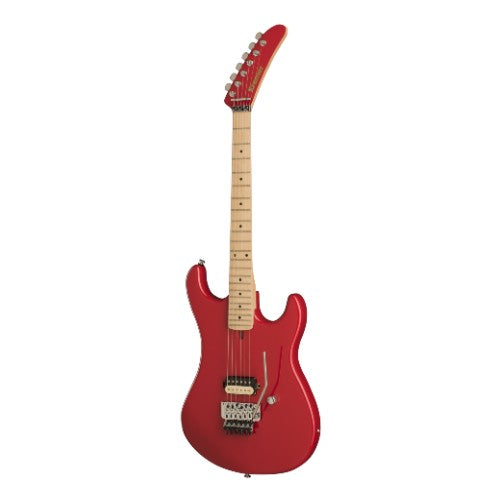 Kramer K84ARACF The 84 Guitare électrique avec simple Seymour Duncan Humbucker – Rouge radiant