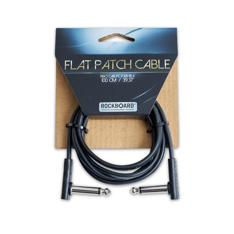 RockBoard RBO CAB PC F 100 BLK Flat Patch Cable - 100 cm / 39 3/8"