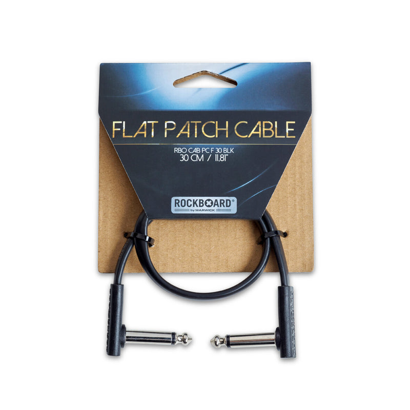 Rockboard RBO CAB PC F 30 BLK Câble de patch plat - 30 cm / 11 13/16 "