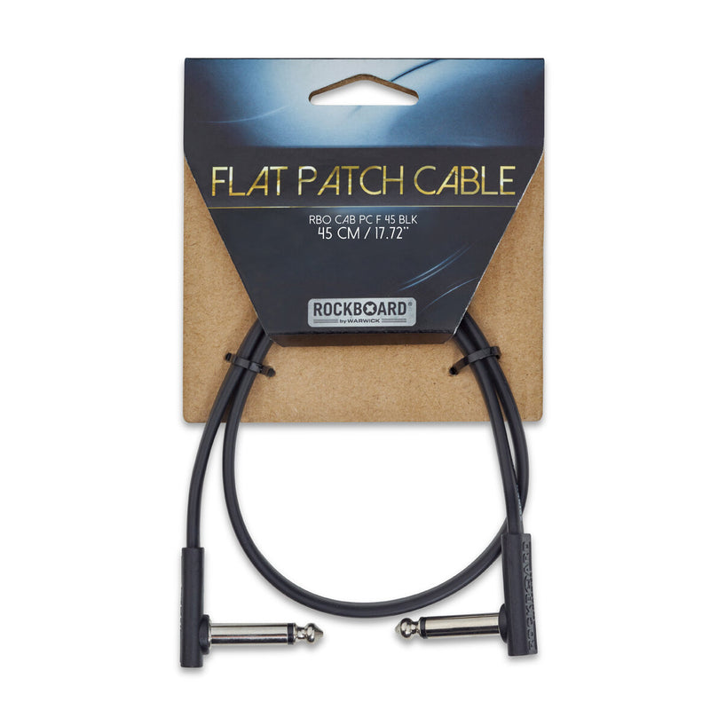 Rockboard RBO CAB PC F 45 BLK Câble de patch plat - 45 cm / 17 23/32 "