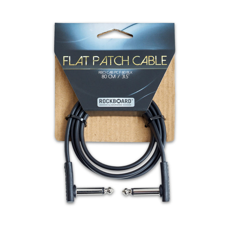 RockBoard RBO CAB PC F 80 BLK Flat Patch Cable - 80 cm / 31 1/2"