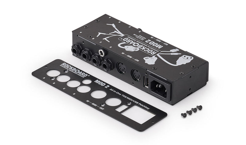 RockBoard RBO B MOD 2 V2 Patchbay tout-en-un TRS, MIDI et USB