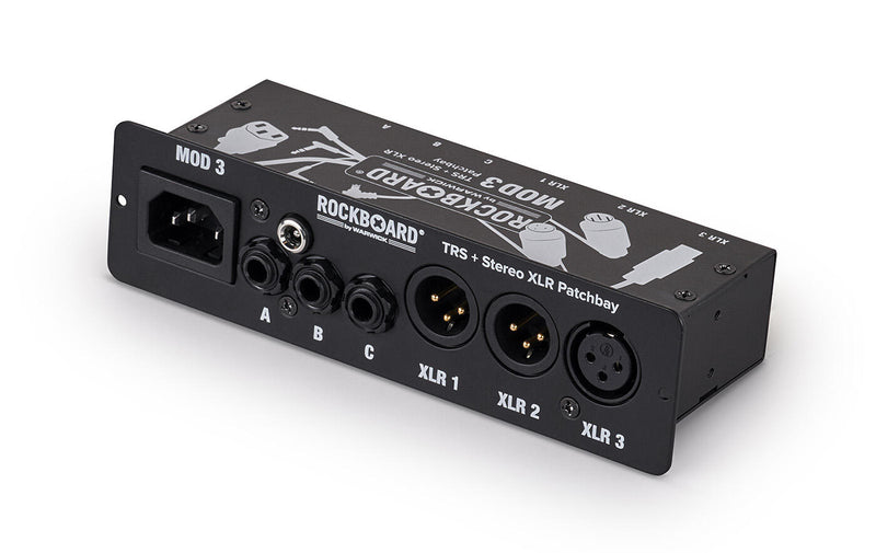 RockBoard RBO B MOD 3 V2 All-in-One TRS & XLR Patchbay for Vocalists & Acoustic Players