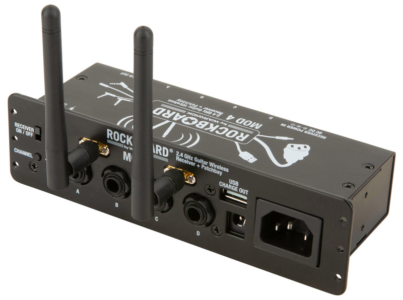 RockBoard RBO B MOD 4 2.4 GHz Guitar Wireless Receiver + TRS Patchbay