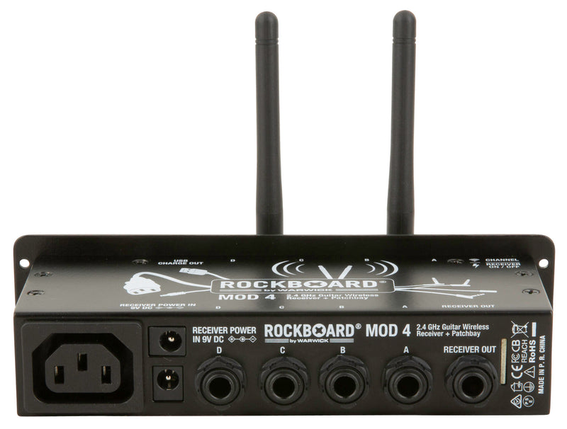 Récepteur sans fil pour guitare RockBoard RBO B MOD 4 2,4 GHz + Patchbay TRS
