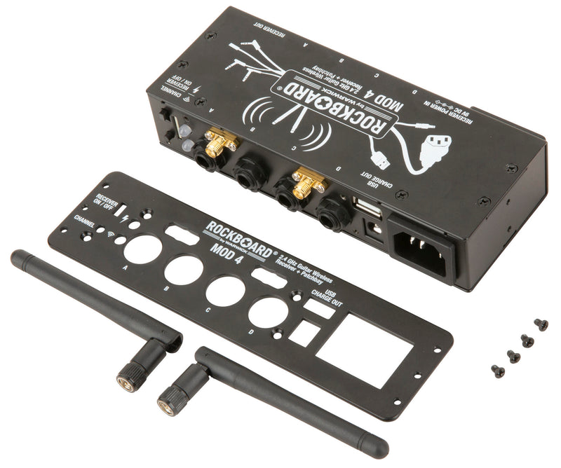 Récepteur sans fil pour guitare RockBoard RBO B MOD 4 2,4 GHz + Patchbay TRS