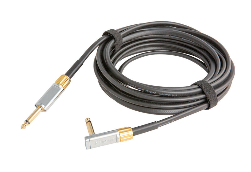 RockBoard RBO CAB FL PR 600 SA Premium Series Flat Instrument Cable, Straight / Angled - 600 cm / 236 7/32"