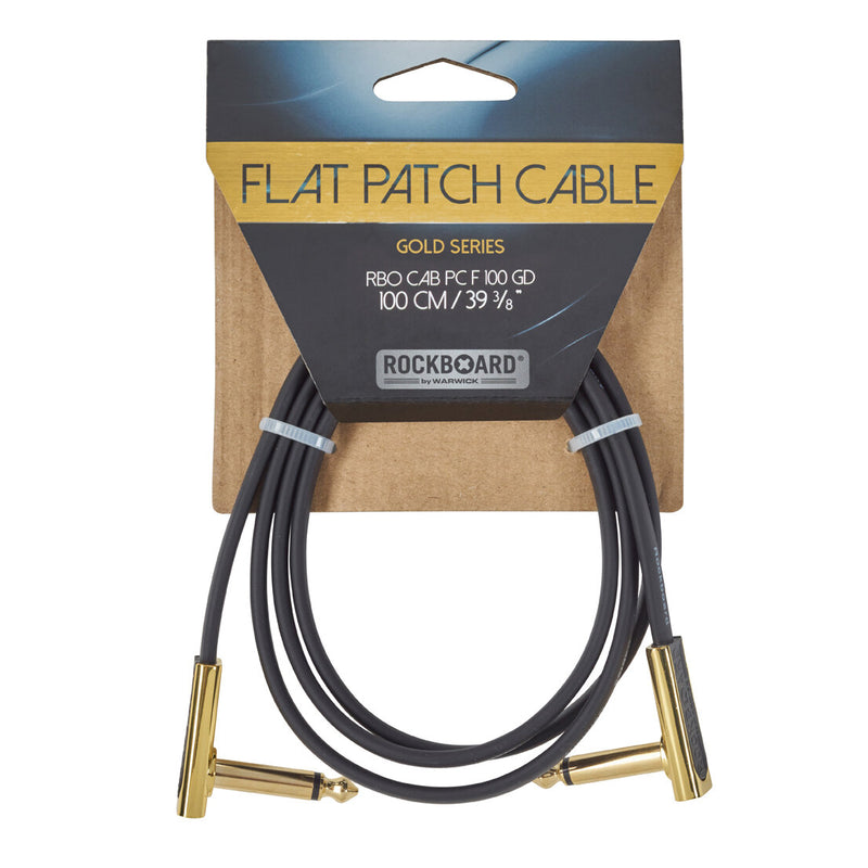 RockBoard RBO CAB PC F 100 GD Gold Series Flat Patch Cable - 100 cm / 39 3/8"