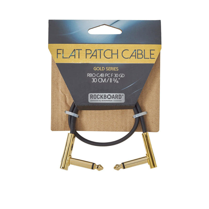 Rockboard RBO CAB PC F 30 GD Gold Series Câble Patch plat - 30 cm / 11 13/16 "