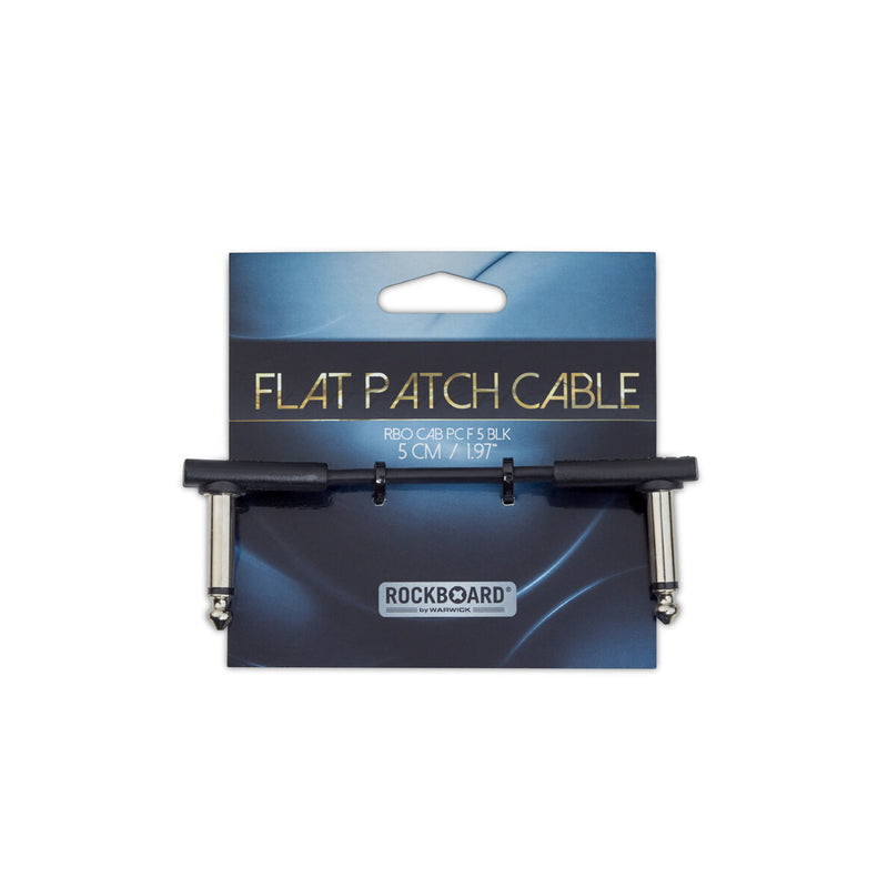Rockboard RBO CAB PC F 5 Câble de patch plat BLK - 5 cm / 1 31/32 "