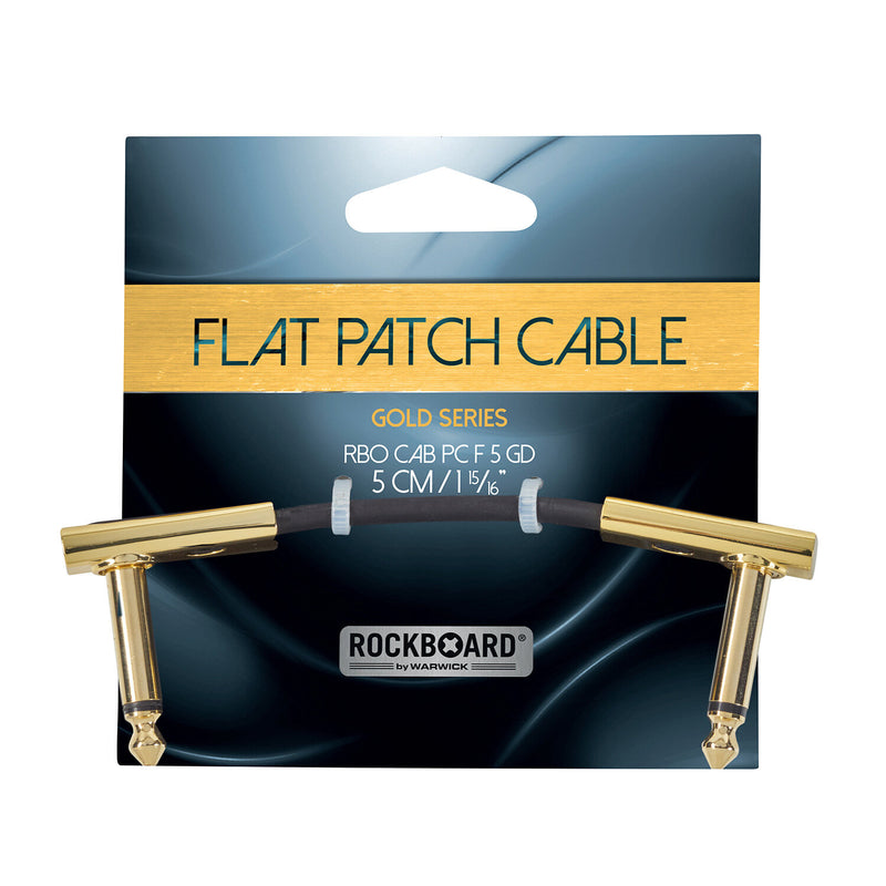 Rockboard RBO CAB PC F 5 GD Gold Series Câble de patch plat - 5 cm / 1 31/32 "