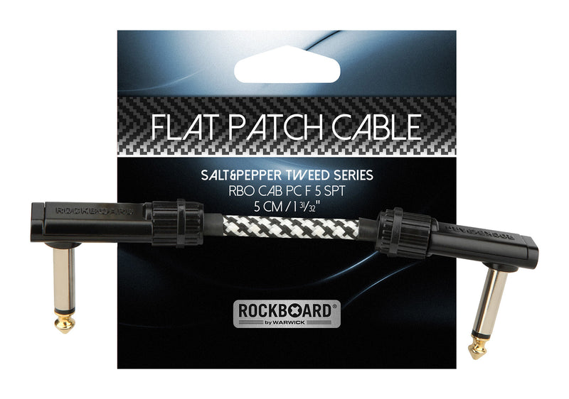 Rockboard RBO CAB PC F 5 SALS SEL & PEPPER TWEED Série Tweed Patch Câble - 5 cm / 1 31/32 "