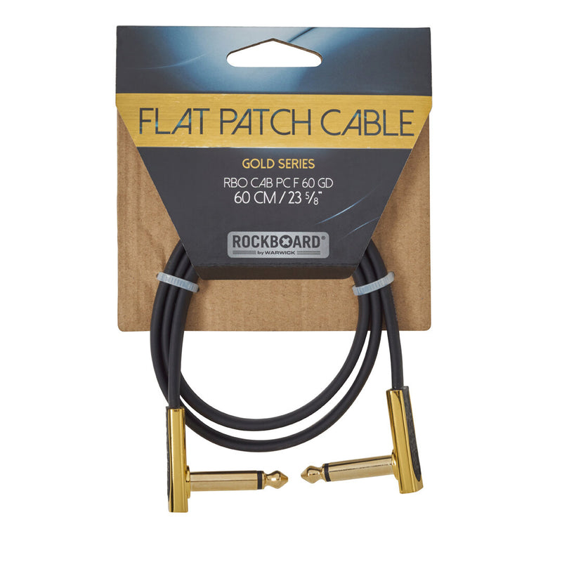 RockBoard RBO CAB PC F 60 GD Gold Series Flat Patch Cable - 60 cm / 23 5/8"