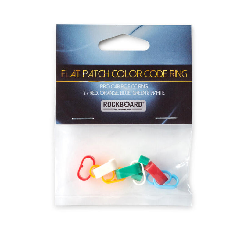 RockBoard RBO CAB PC F CC RING Color Code Rings for Flat Patch Cables, 5 Colors, 2 pcs. each