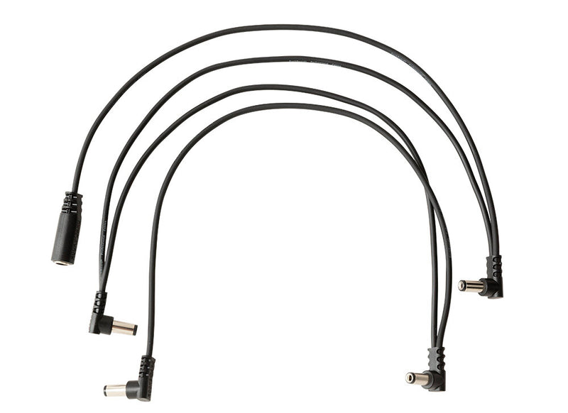 RockBoard RBO CAB POWER DC4 A Flat Daisy Chain Cable, Angled - 4 Outputs